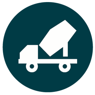 Construction Disposal Services Icon Concrete