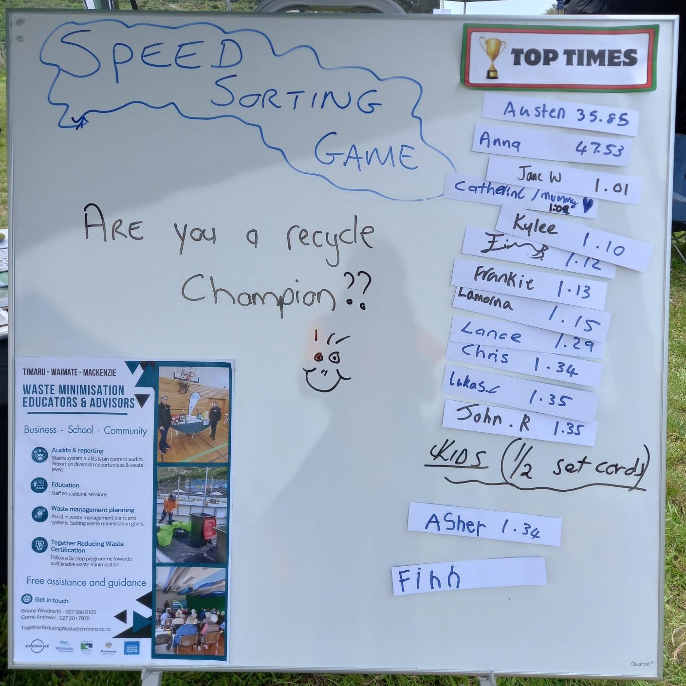 Sustainability Festival 2024 Sorting Game Board