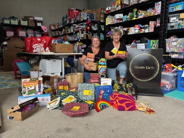 Enviro NZ donating gifts to Woven Earth